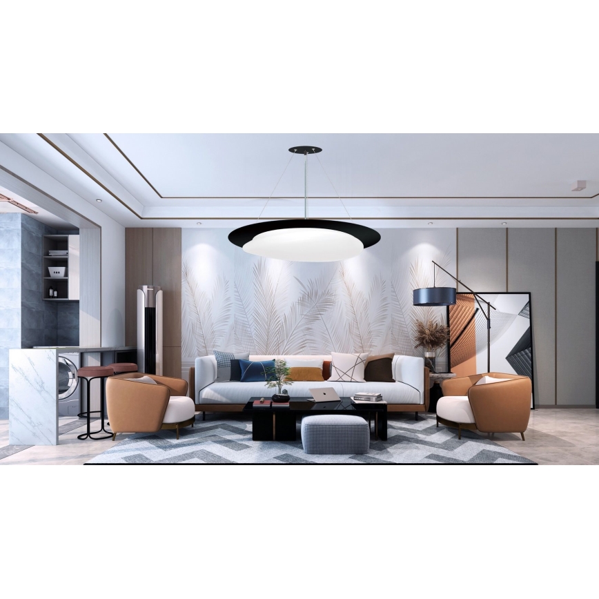 Top Light - LED Aptumšojama lustra ar auklu STONE LED/51W/230V 3000-6500K + tālvadības pults