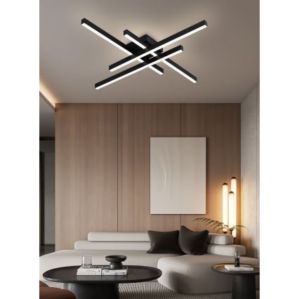Top Light - LED Aptumšojama virsapmetuma lustra CROSS LED/50W/230V 3000-6500K + tālvadības pults