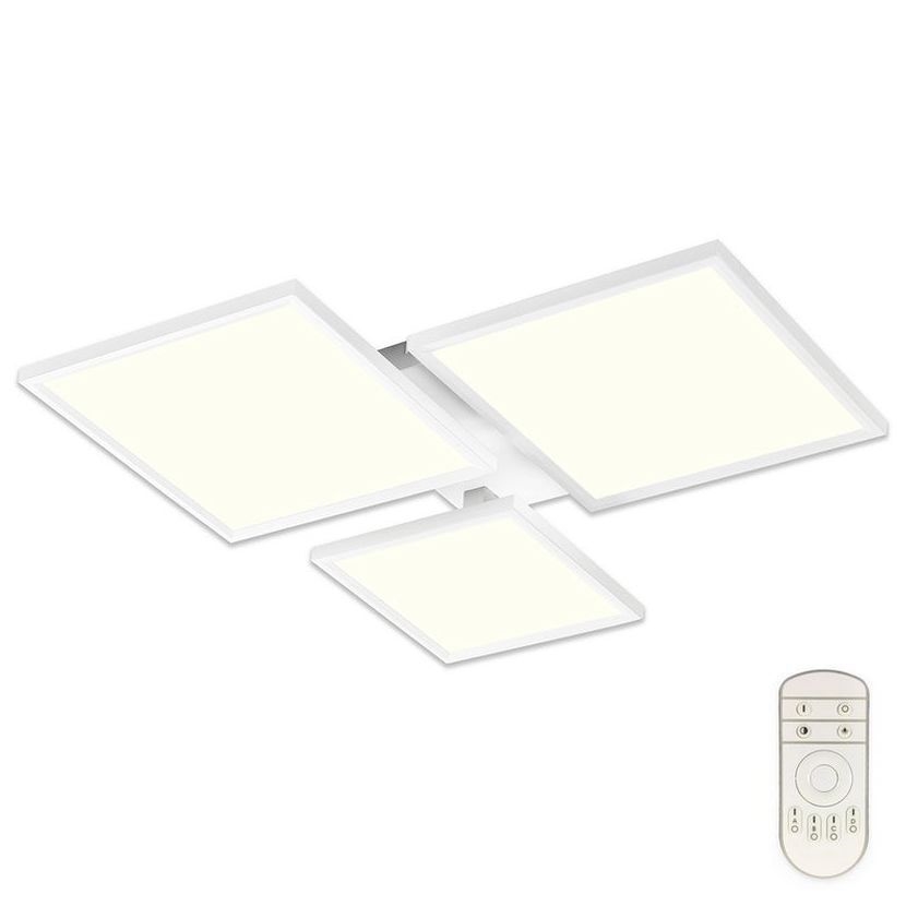 Top Light - LED Aptumšojama virsapmetuma lustra MERKUR LED/50W/230V 3000-6500K balta + tālvadības pults