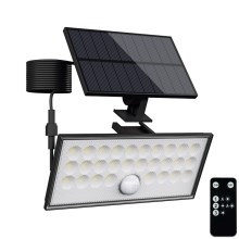 Top Light - LED Āra saules enerģijas Prožektors ar sensoru HELEON VARIO LED/8W/3,7V IP65 4000K + tālvadības pults