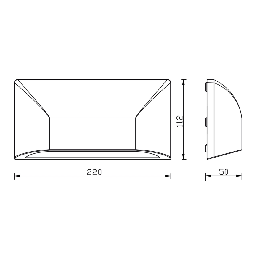 Top Light - LED Āra sienas gaismeklis LED/6W/230V IP65