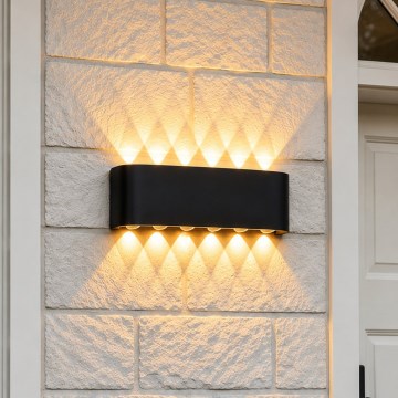 Top Light - LED āra sienas gaismeklis RAY LED/10W/230V 3000/4000/6500K IP54 melns