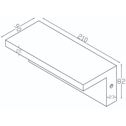 Top Light - LED Āra sienas lampa ar sensoru ELON LED/10W/230V 4000K IP54