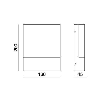 Top Light - LED Āra sienas lampa NOEL LED/10W/230V IP54 melna