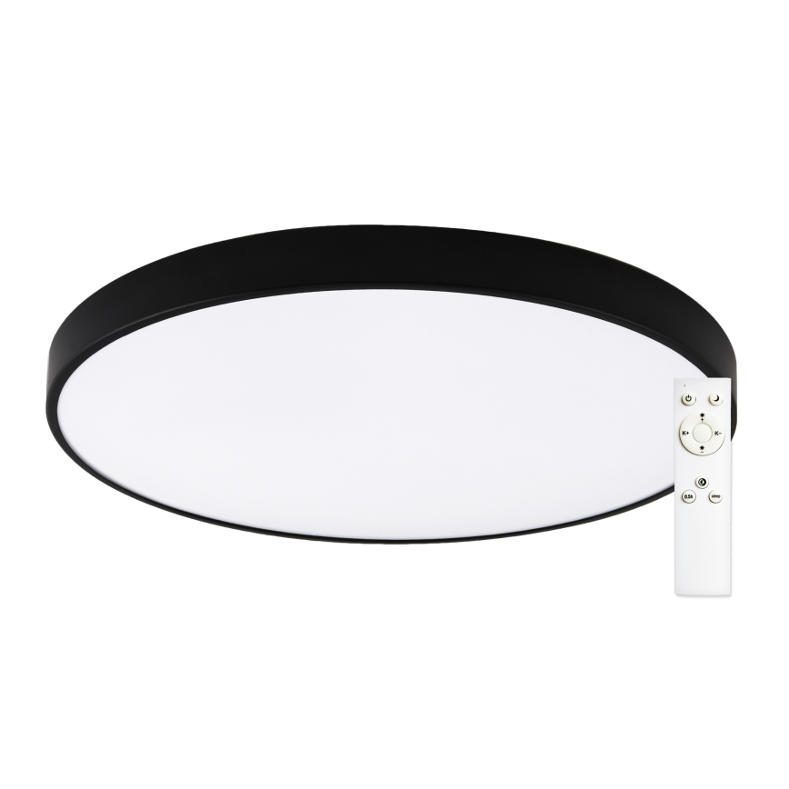 Top Light - LED ar regulējamu spilgtumu griestu lampa PETAL LED/60W/230V 3000-6500K Ø 59 cm melna + tālvadības pults