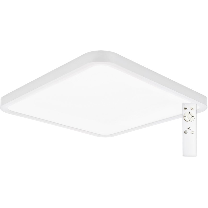 Top Light - LED Aptumšojama griestu lampa REVIT LED/36W/230V 3000-6500K 40x40 cm balta + tālvadības pults