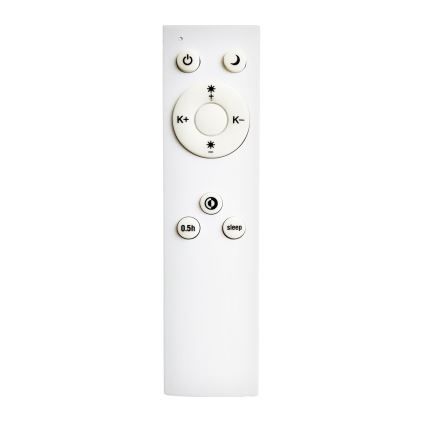 Top Light - LED Aptumšojama griestu lampa REVIT LED/50W/230V 3000-6500K 50x50 cm melna + tālvadības pults