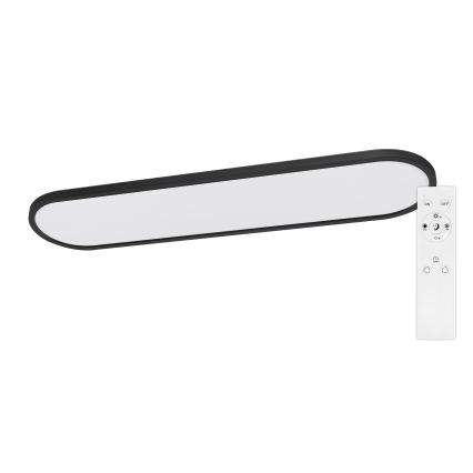 Top Light - LED Aptumšojams griestu virsmas montējams vai piekārts gaismeklis OVAL LED/36W/230V 3000-6500K melns + tālvadības pults