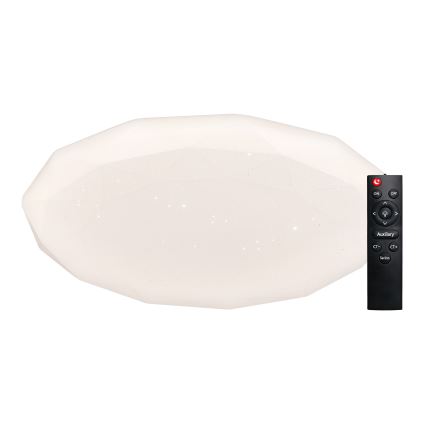 Top Light - LED dimējams vannas istabas griestu gaismeklis SPARKLE LED/60W/230V 3000-6500K IP44 Ø 49 cm balts + tālvadība