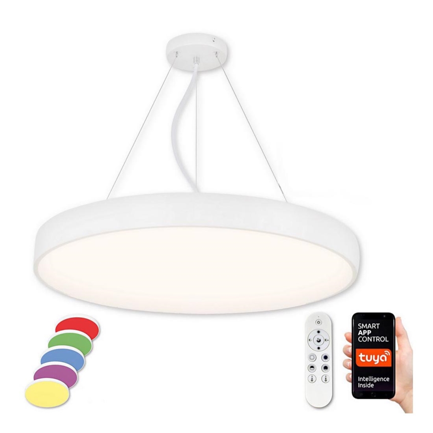 Top Light - LED RGB Aptumšojuma lustra ar auklu METAL LED/60W/230V Wi-Fi Tuya balta + tālvadības pults