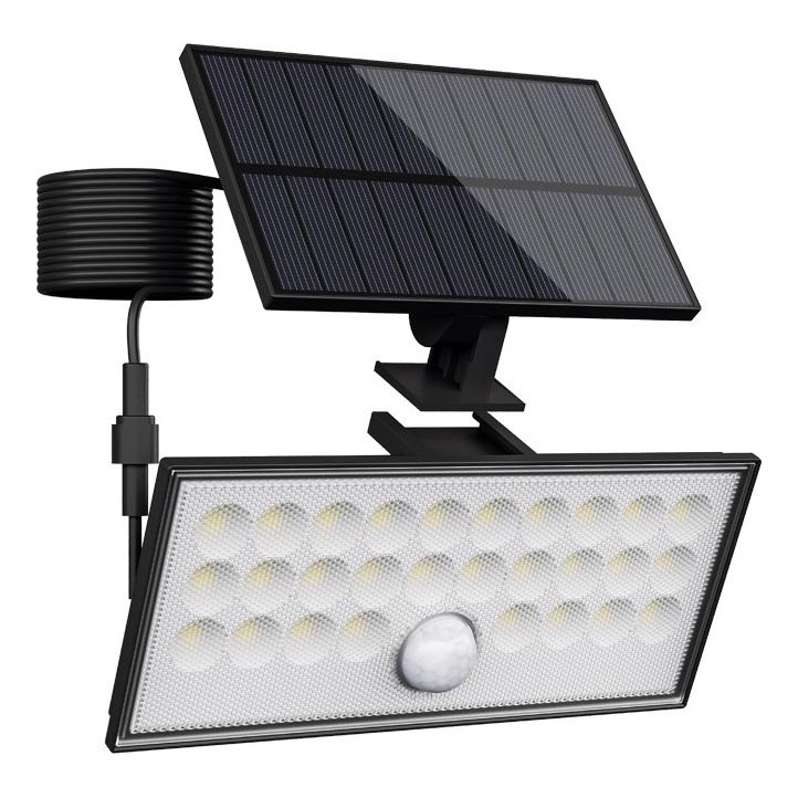 Top Light - LED Saules enerģijas sienas Prožektors ar sensoru HELEON VARIO LED/8W/3,7V IP65 4000K 2200 mAh + tālvadības pults