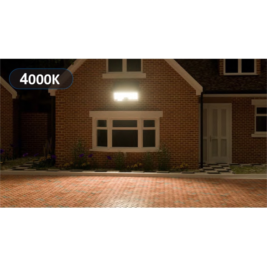 Top Light - LED Saules enerģijas sienas Prožektors ar sensoru HELEON PRO LED/8W/3,7V IP65 4000K 2600 mAh