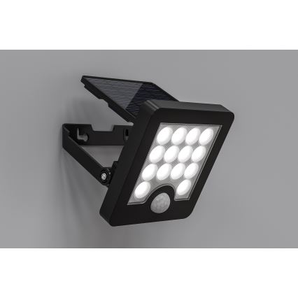Top Light - LED Saules enerģijas sienas Prožektors ar sensoru HELEON S LED/5W/3,7V IP65 4000K 1800 mAh