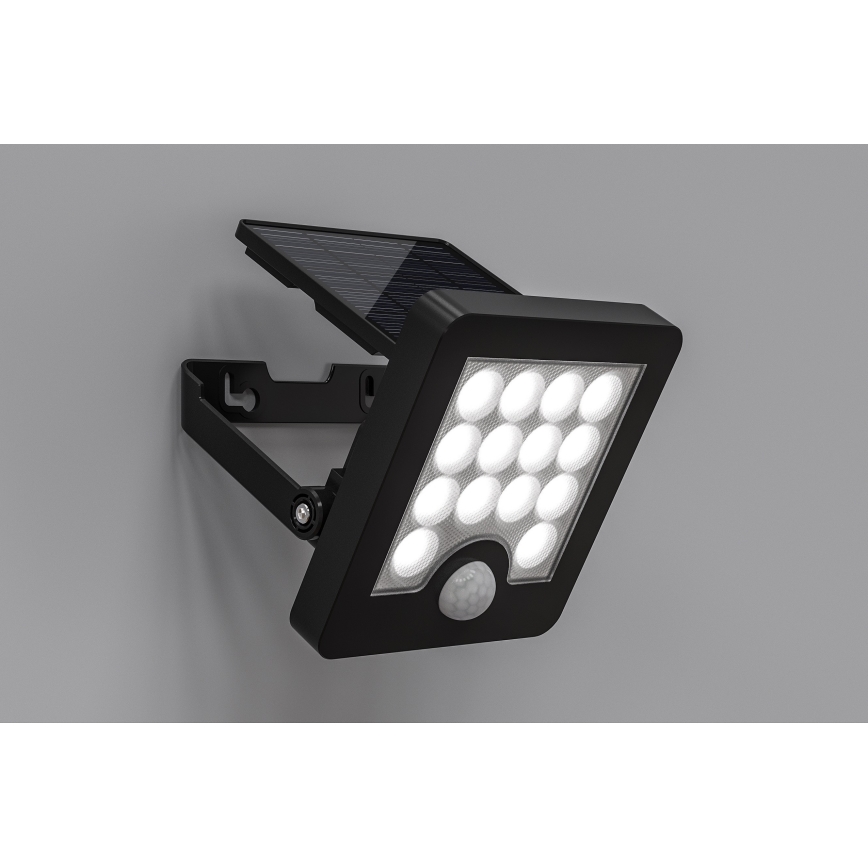 Top Light - LED Saules enerģijas sienas Prožektors ar sensoru HELEON S LED/5W/3,7V IP65 4000K 1800 mAh