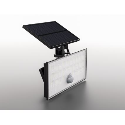 Top Light - LED Saules enerģijas sienas Prožektors ar sensoru HELEON VARIO LED/8W/3,7V IP65 4000K 2200 mAh + tālvadības pults