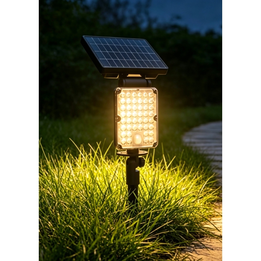 Top Light - LED saules gaismeklis ar 3-in-1 sensoru ZENITH LED/10W/3,7V 3000/4000/6500K IP54 2400 mAh