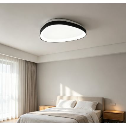 Top Light - LED dimējams griestu gaismeklis ECLIPSE LED/55W/230V 3000-6500K Ø 60 cm melns + ar tālvadības pulti