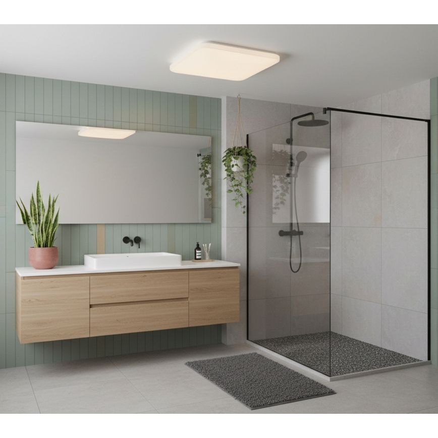 Top Light - LED vannas istabas griestu gaismeklis DUNAJ LED/48W/230V 3000/4000/6500K IP44 48x48 cm balts