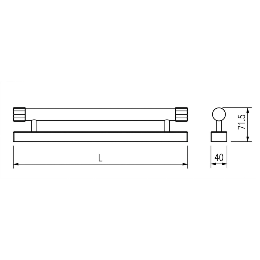 Top Light - LED apgaismojums vannas istabas spogulim TURIA LED/12W/230V 3000/4000/6500K IP44 60 cm spīdīgs hroms