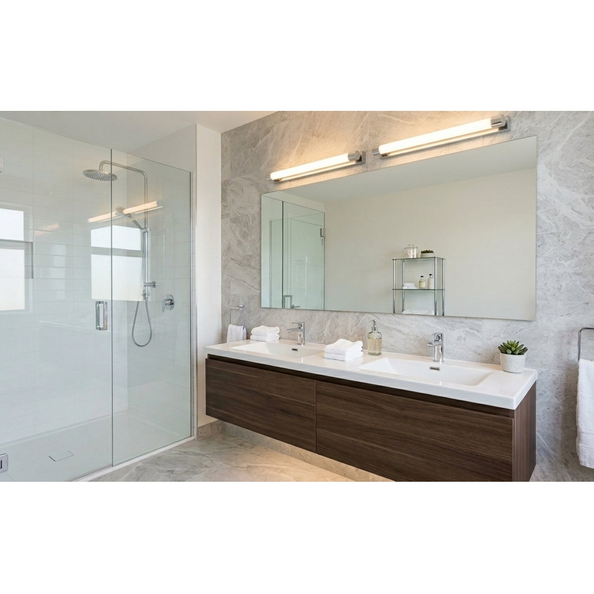 Top Light - LED vannas istabas spoguļa apgaismojums TURIA LED/8W/230V 3000/4000/6500K IP44 40 cm spīdīgs hroms