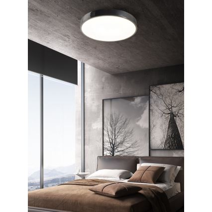 Top Light Metāla 40CR TP - LED Aptumšojama griestu lampa METAL LED/51W/230V spīdīgi hromēts + tālvadības pults