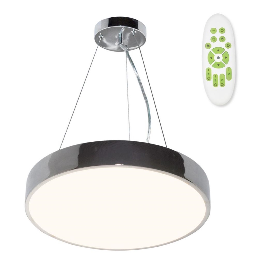 Top Light Metāla 40CRZ TP - LED Aptumšojama lustra ar auklu METAL LED/51W/230V spīdīgi hromēts + tālvadības pults