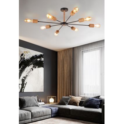 Top Light Star 8 - Lustra ar stieni STAR 8xE27/40W/230V priede