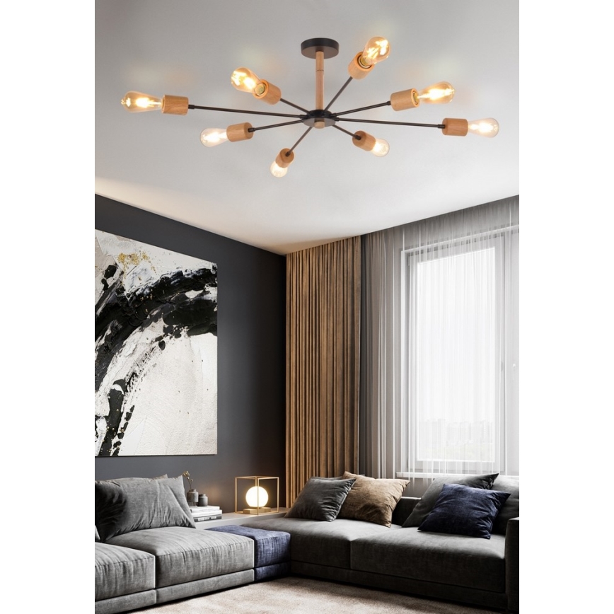 Top Light Star 8 - Lustra ar stieni STAR 8xE27/40W/230V priede