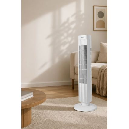 Torņa ventilators 50W/230V 74,5 cm balts
