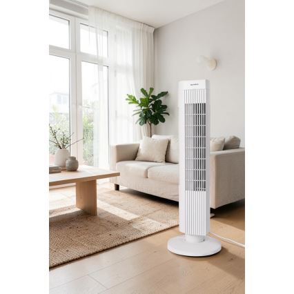 Torņa ventilators 50W/230V 74,5 cm balts