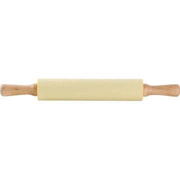 TORO koka rullītis ar silikona pārklājumu, 43 cm, krēmkrāsas