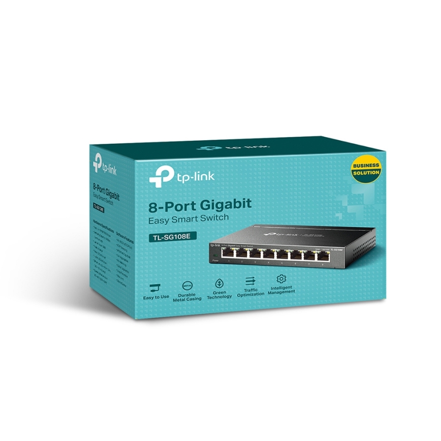 TP-Link - 8 portu Gigabit Easy Smart tīkla slēdzis