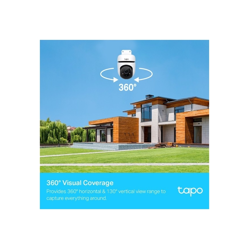 TP-Link - Āra kamera ar sensoru IP65 Wi-Fi