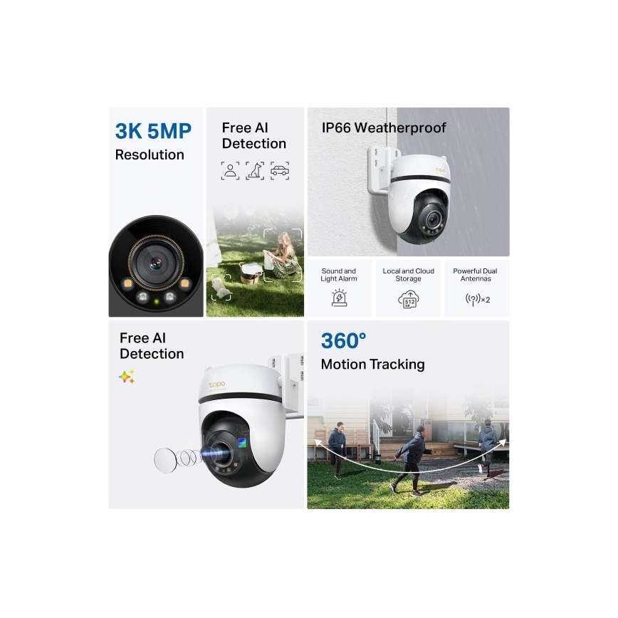 TP-Link - Āra kamera IP66 Wi-Fi