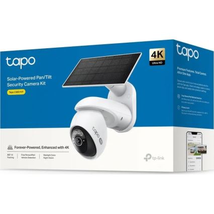 TP-Link - Āra saules darbināma kamera IP65 Wi-Fi