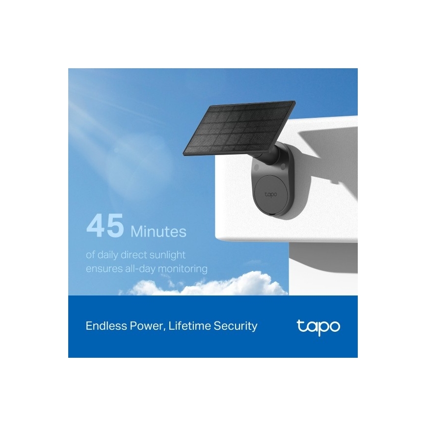 TP-Link - Āra saules kamera ar sensoru IP65 Wi-Fi