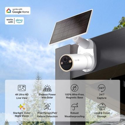 TP-Link - āra saules kamera ar sensoru IP66 Wi-Fi