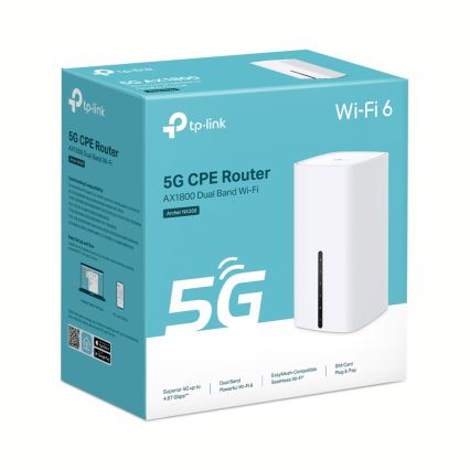 TP-Link - Bezvadu divjoslu gigabita 5G maršrutētājs Archer NX200 Wi-Fi