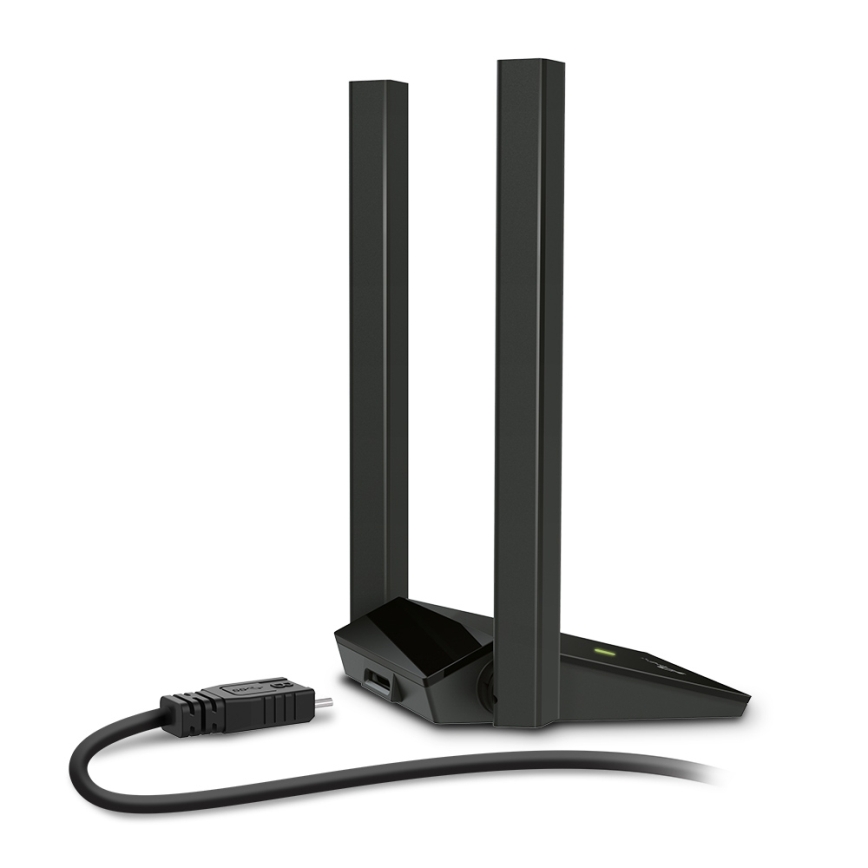 TP-Link - Archer T4U Plus bezvadu USB tīkla adapteris ar antenām ar augstu pastiprinājumu (Wi‑Fi)