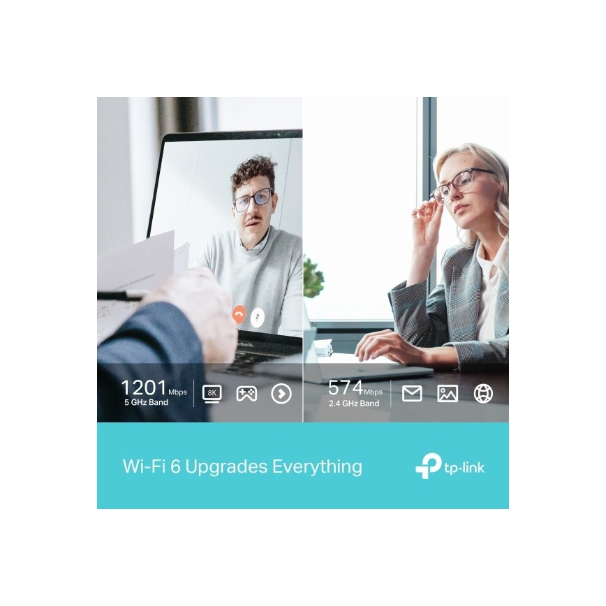 TP-Link - Divjoslu bezvadu USB adapters ar Wi-Fi 6 Archer TX20U