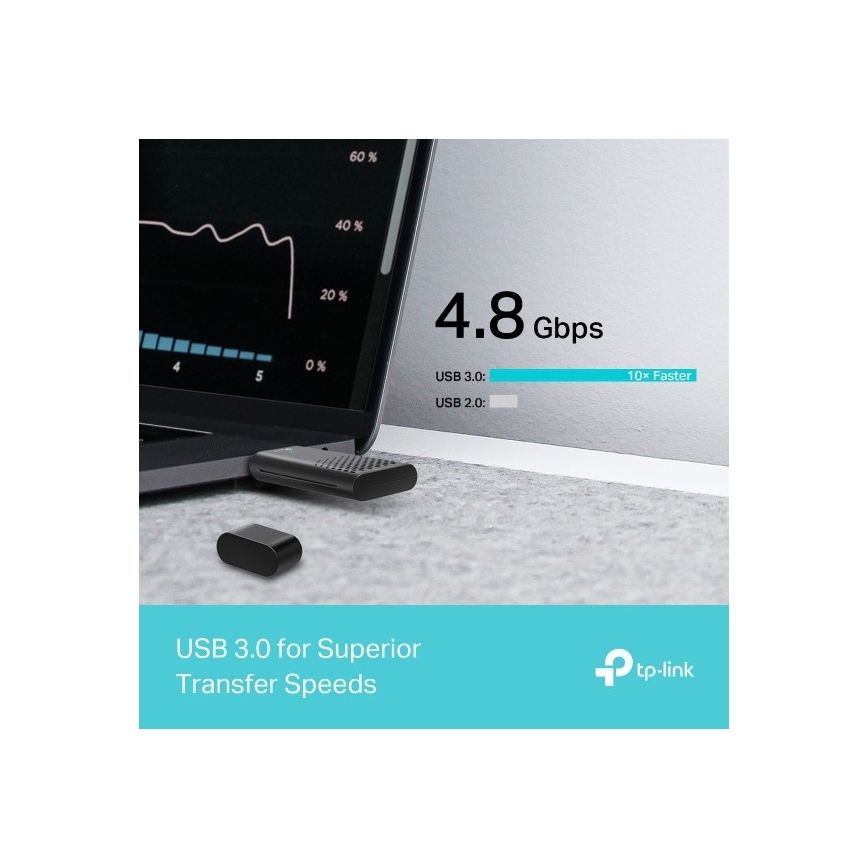 TP-Link - Divjoslu bezvadu USB adapters ar Wi-Fi 6 Archer TX20U