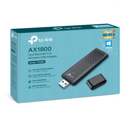 TP-Link - Divjoslu bezvadu USB adapters ar Wi-Fi 6 Archer TX20U