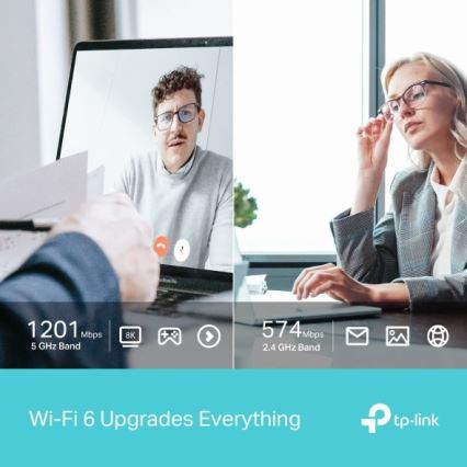 TP-Link - Divjoslu bezvadu USB adapters ar Wi-Fi 6