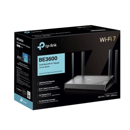 TP-Link - Divjoslu Wi-Fi 7 maršrutētājs Archer BE220