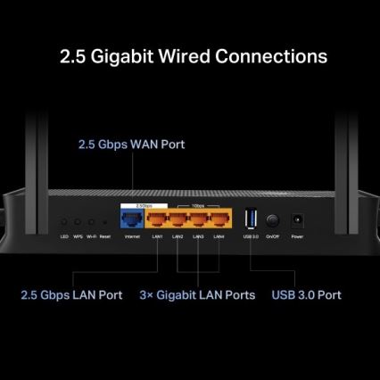 TP-Link - Divjoslu Wi-Fi 7 maršrutētājs Archer BE230