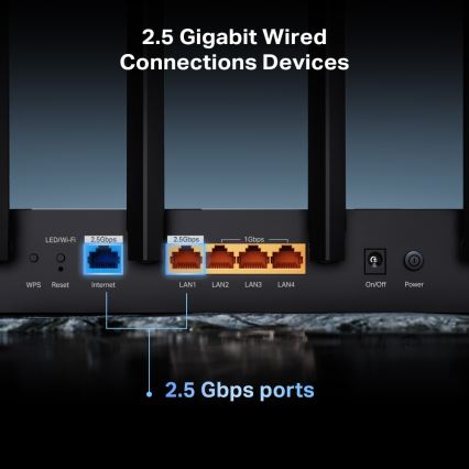 TP-Link - divjoslu Wi-Fi 7 maršrutētājs Archer BE400