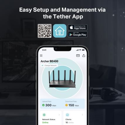 TP-Link - Divjoslu Wi-Fi 7 maršrutētājs