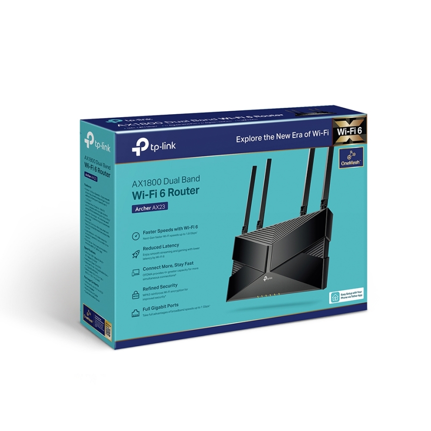TP-Link - Divjoslu Wi‑Fi 6 maršrutētājs