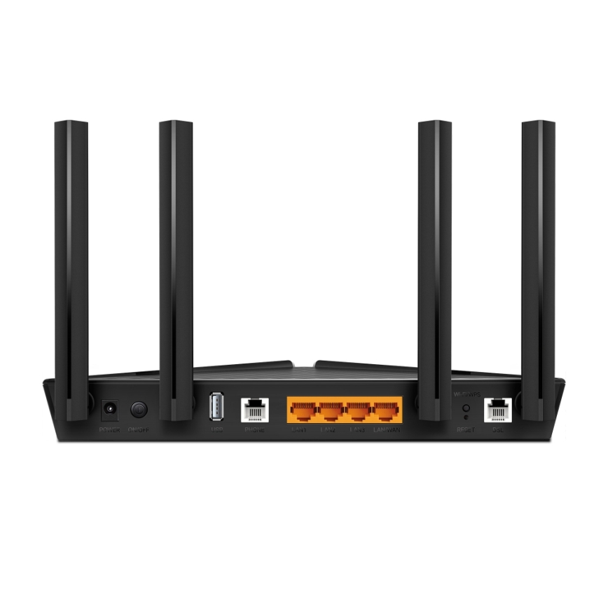 TP-Link - divjoslu Wi‑Fi 6 VDSL/ADSL modems-rūteris
