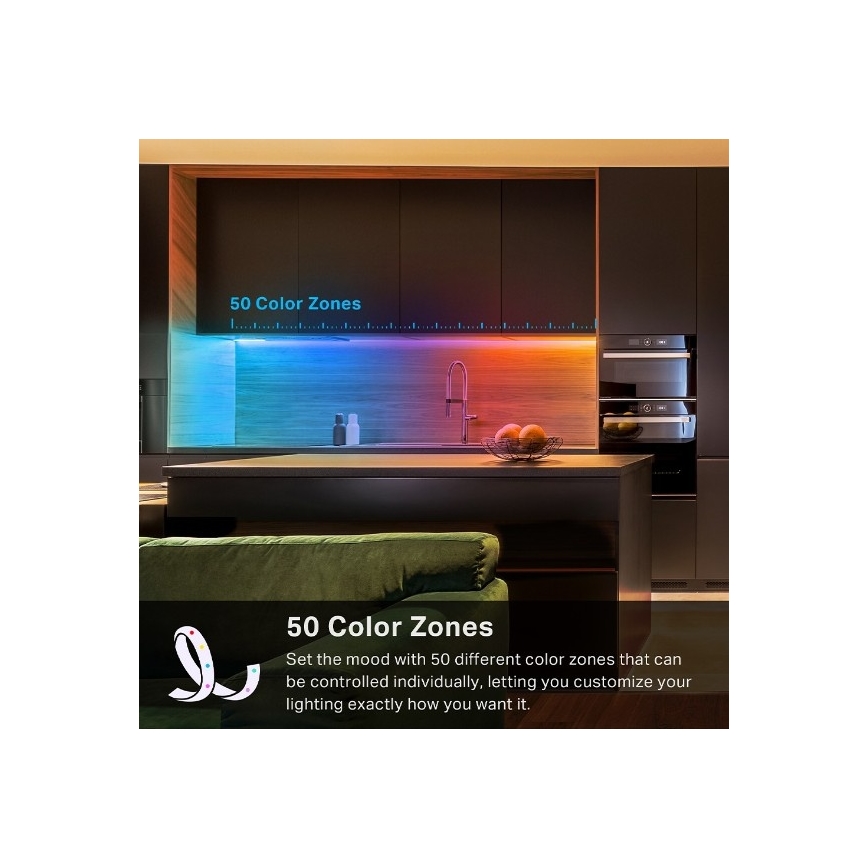 TP-Link - LED RGBW regulējamā lente 5 m LED/13W/230V Wi-Fi